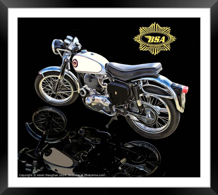 BSA Goldstar Framed Mounted Print by Kevin Maughan