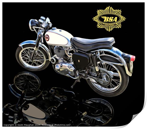 BSA Goldstar Print by Kevin Maughan