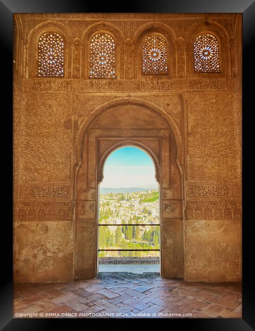 The Gardens of the Alhambra Palace, Granada, Spain Framed Print by EMMA DANCE PHOTOGRAPHY