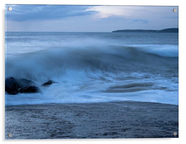 Waves breaks Acrylic by Tony Twyman