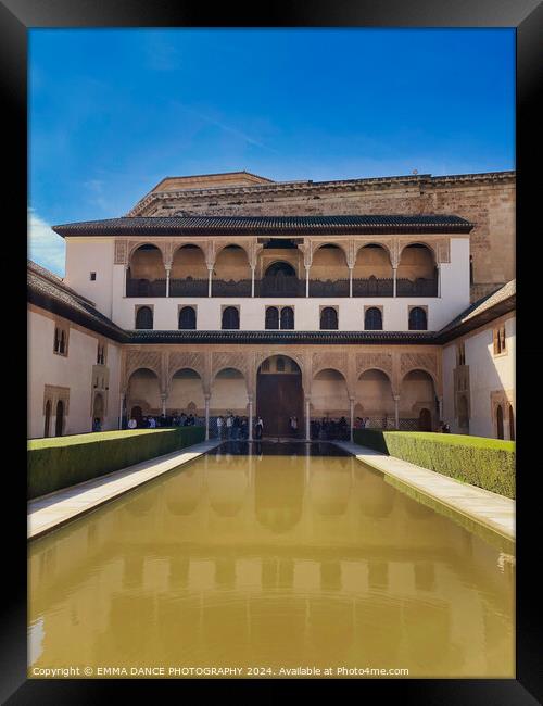 The Nasrid Palace, Granada, Spain Framed Print by EMMA DANCE PHOTOGRAPHY