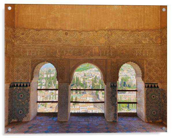 The Nasrid Palace, Granada, Spain Acrylic by EMMA DANCE PHOTOGRAPHY