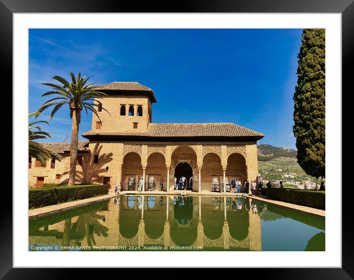 The Partal Palace, Granada, Spain Framed Mounted Print by EMMA DANCE PHOTOGRAPHY