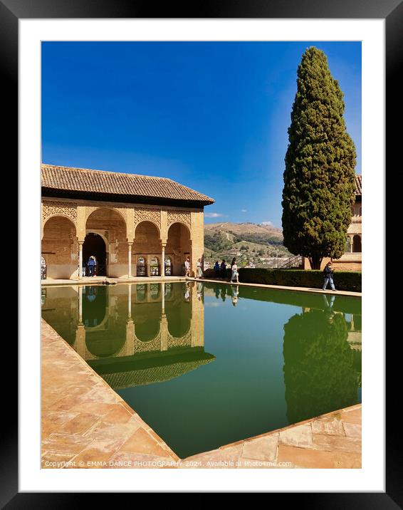 The Partal Palace, Granada, Spain Framed Mounted Print by EMMA DANCE PHOTOGRAPHY