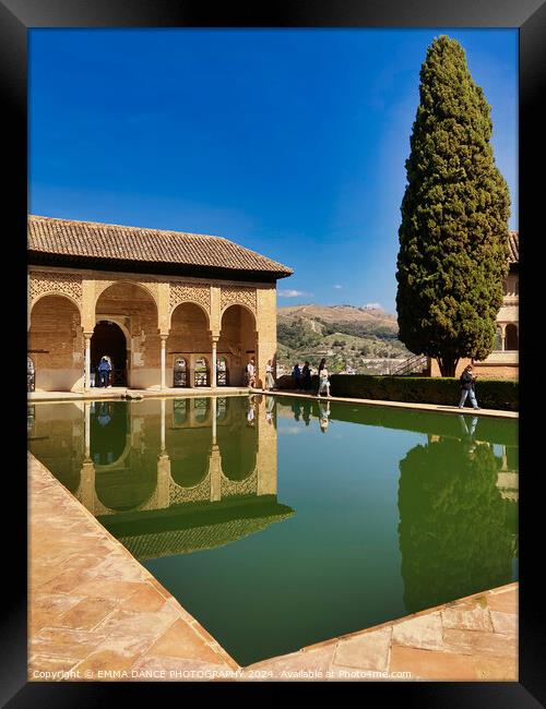 The Partal Palace, Granada, Spain Framed Print by EMMA DANCE PHOTOGRAPHY