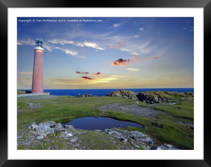The Butt of Lewis Lighthouse Framed Mounted Print by Tom McPherson