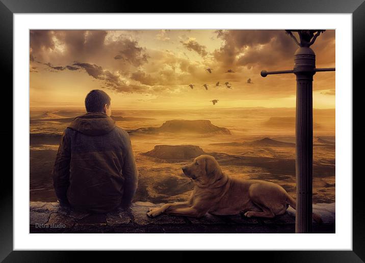 Amazing view at sunset Framed Mounted Print by Dejan Travica