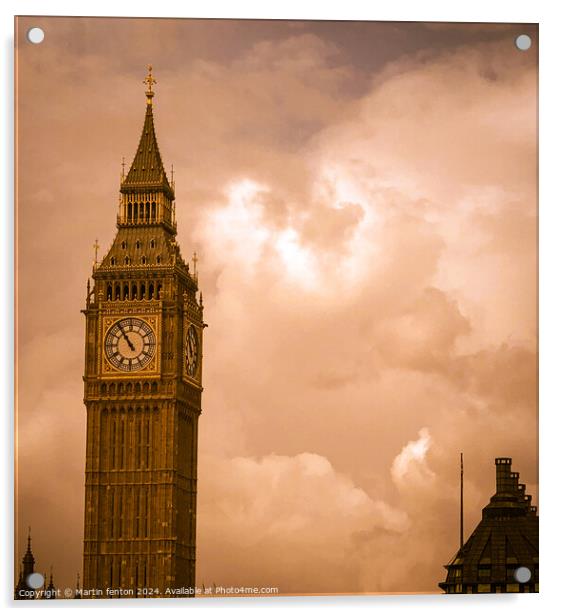 Big Ben London Acrylic by Martin fenton