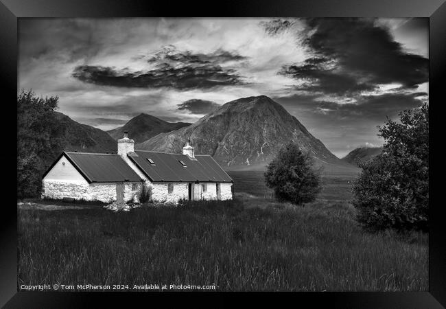 Blackrock Cottage Glencoe Framed Print by Tom McPherson
