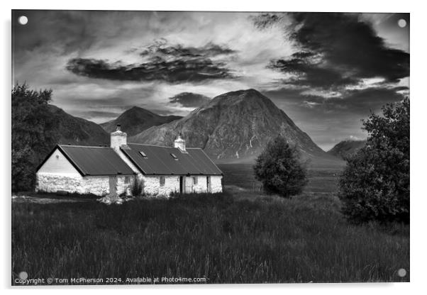 Blackrock Cottage Glencoe Acrylic by Tom McPherson
