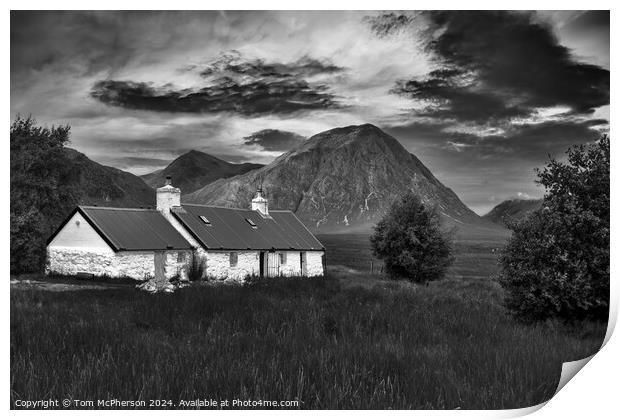 Blackrock Cottage Glencoe Print by Tom McPherson