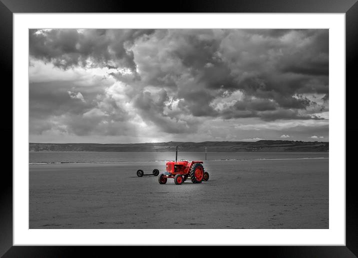 Filey Beach Framed Mounted Print by Alison Chambers