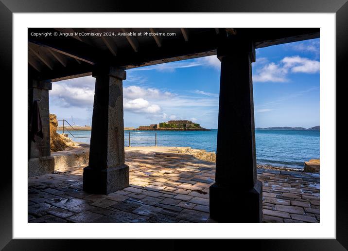 La Vallette Bathing Place, St Peter Port, Guernsey Framed Mounted Print by Angus McComiskey