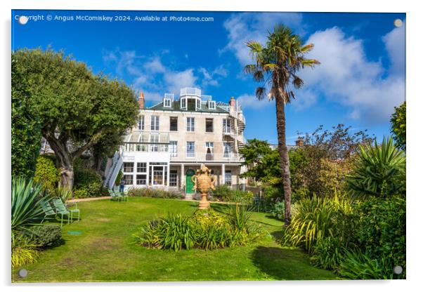 Hauteville House, home of Victor Hugo, Guernsey Acrylic by Angus McComiskey