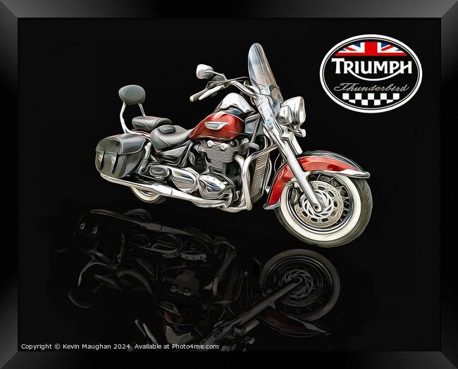 Triumph Thunderbird Motorcycle Framed Print by Kevin Maughan