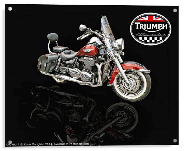 Triumph Thunderbird Motorcycle Acrylic by Kevin Maughan