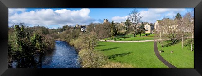 Richmond North Yorkshire Panoramic Framed Print by Tim Hill