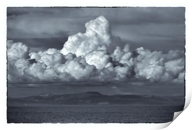 Cloud Formations over Moray Firth Print by Tom McPherson