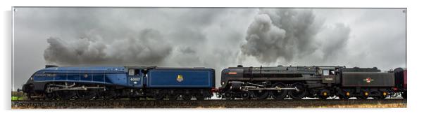Sir Nigel Gresley and Britannia Steam Locomotives Acrylic by Keith Douglas
