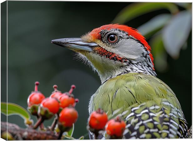 Green Woodpecker Canvas Print by Steve Smith