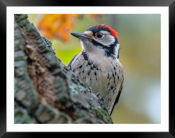 Lesser Spotted Woodpecker Framed Mounted Print by Steve Smith