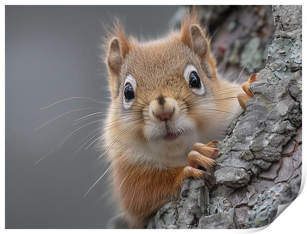 Red Squirrel Print by Steve Smith