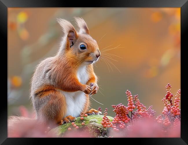 Red Squirrel Framed Print by Steve Smith