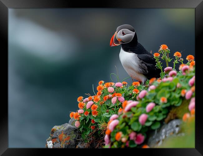 Puffin Framed Print by Steve Smith