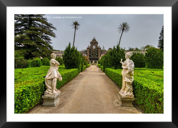 Jardins da Real Quinta de Caxias  Framed Mounted Print by Navin Mistry