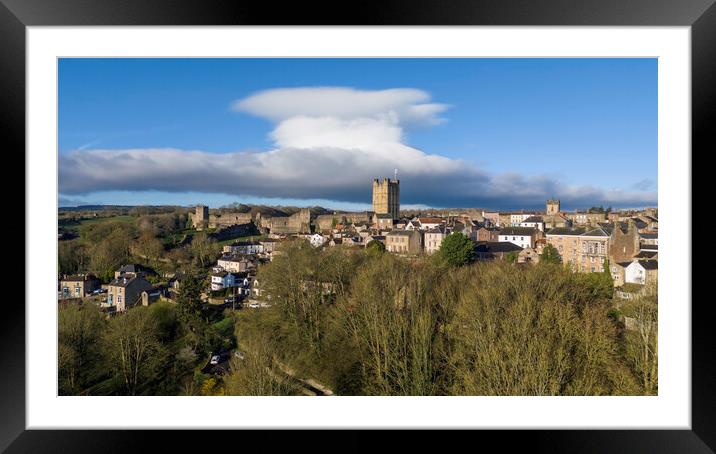 Richmond By Air Framed Mounted Print by Steve Smith