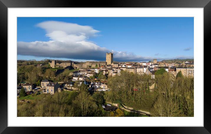 Richmond By Air Framed Mounted Print by Steve Smith