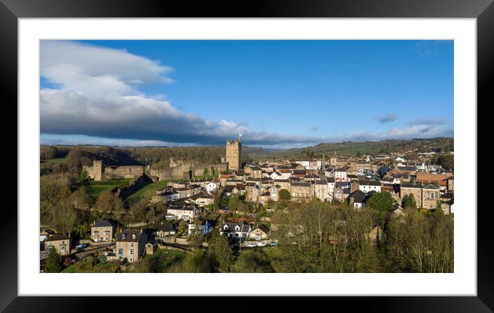 Richmond By Air Framed Mounted Print by Steve Smith