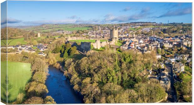 Green Bridge Richmond North Yorkshire Canvas Print by Tim Hill