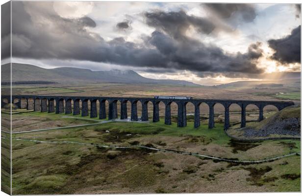  Ribblehead Viaduct Yorkshire Dales Canvas Print by Apollo Aerial Photography