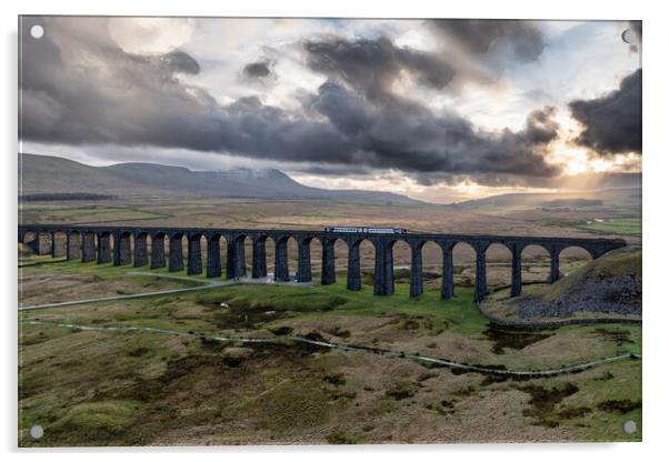  Ribblehead Viaduct Yorkshire Dales Acrylic by Apollo Aerial Photography