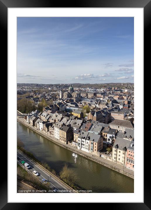 Spring Cityscape Namur, Belgium Framed Mounted Print by Imladris 