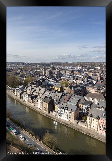 Spring Cityscape Namur, Belgium Framed Print by Imladris 