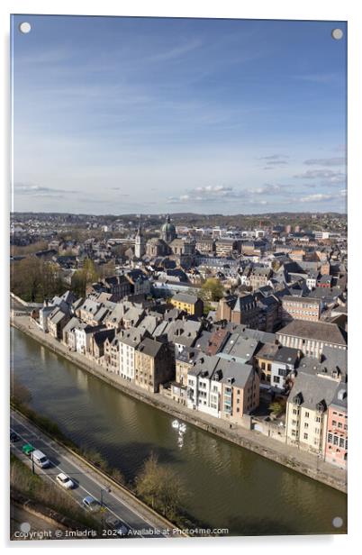 Spring Cityscape Namur, Belgium Acrylic by Imladris 