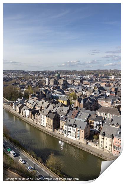 Spring Cityscape Namur, Belgium Print by Imladris 