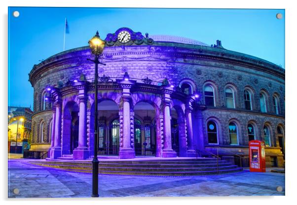 Leeds Corn Exchange Acrylic by Alison Chambers