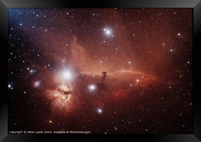 The Horsehead Nebula Framed Print by Peter Louer