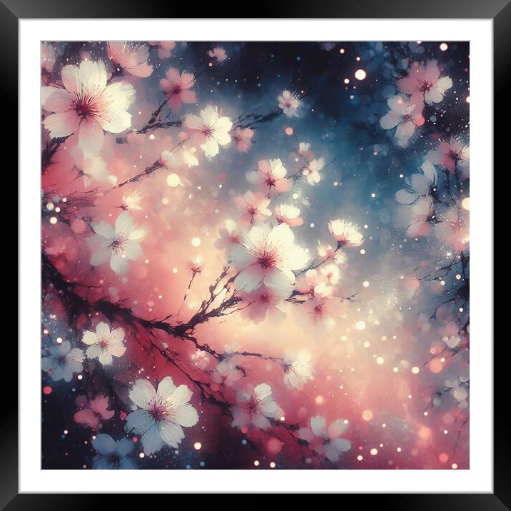 Cherry Blossom Framed Mounted Print by Scott Anderson