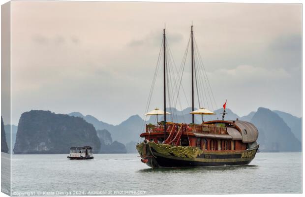 Elegance in Halong Bay Canvas Print by Kasia Design