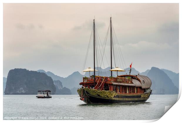 Elegance in Halong Bay Print by Kasia Design