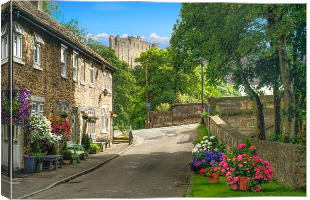 Richmond In Yorkshire  Canvas Print by Alison Chambers