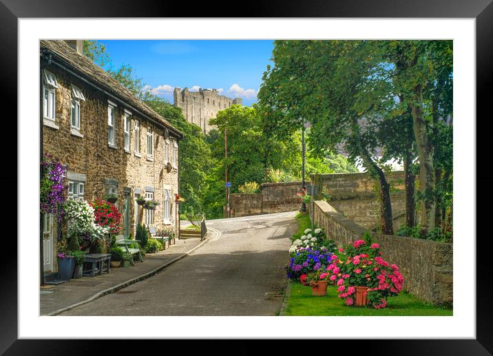 Richmond In Yorkshire  Framed Mounted Print by Alison Chambers