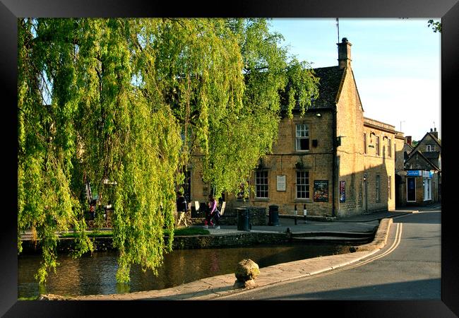 Old Manse Hotel Bourton on the Water Cotswolds Framed Print by Andy Evans Photos