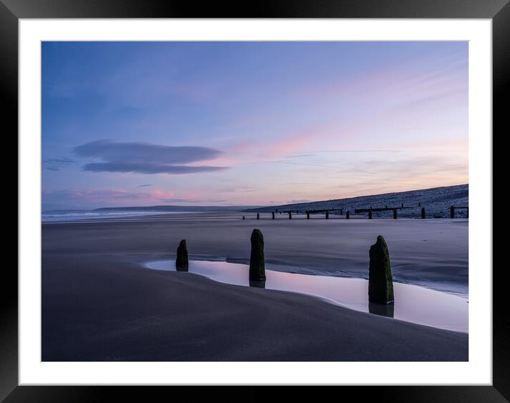 Westward Ho! beach sunrise Framed Mounted Print by Tony Twyman