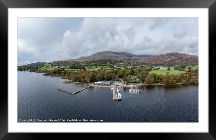 Coniston Water leisure centre Framed Mounted Print by Graham Moore