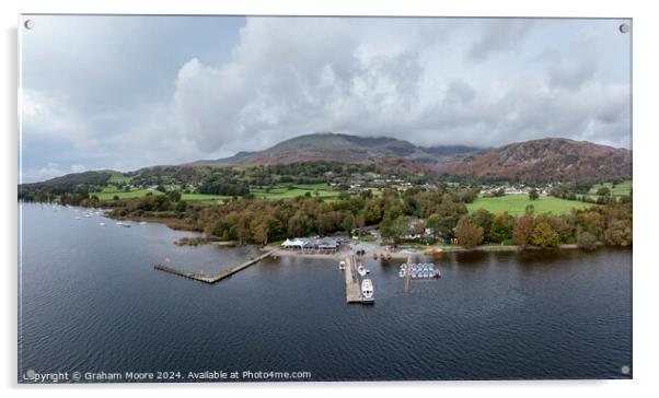 Coniston Water leisure centre Acrylic by Graham Moore